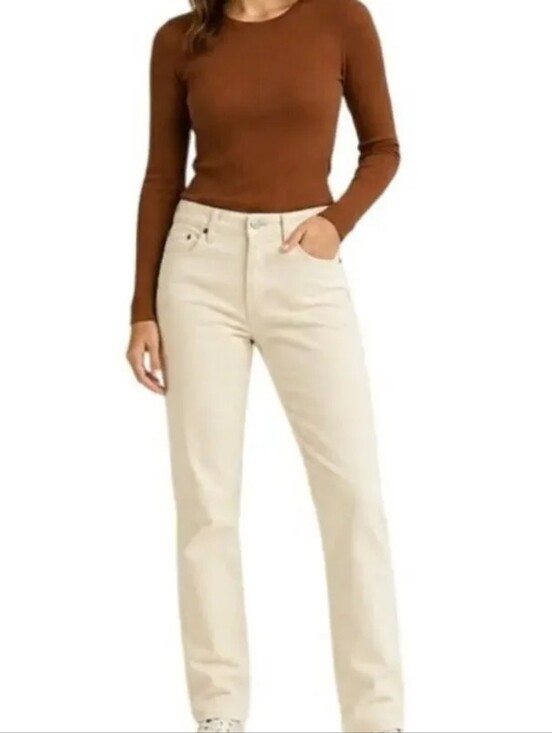 Patagonia Pants - Patagonia Women's Fitted Organic Cotton Corduroy Pants (55055) natural - size 30